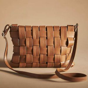 Anthropologie Lindy Woven Crossbody Bag